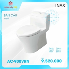 BÀN CẦU 1 KHỐI INAX AC-900VRN