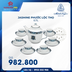 BỘ TRÀ- CÀ PHÊ JASMINE PHƯỚC LỘC THỌ 0.7L MINH LONG