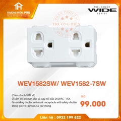 Ổ  CẮM ĐÔI NHANH/BẮT VÍT WIDE SERIES  PANASONIC WEV1582SW/ WEV1582-7SW