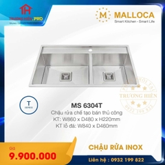 CHẬU RỬA CHÉN INOX MALLOCA MS 6304T