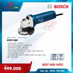 MÁY MÀI GÓC BOSCH GWS 060 