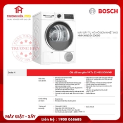 MÁY SẤY TỤ HƠI VỚI BƠM NHIỆT BOSCH WQG24200SG