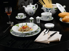 Bộ đồ ăn Minh Long Camellia lá xanh 23 sản phẩm