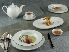 Bộ bàn ăn Minh Long Chỉ Xanh Dương 23 sản phẩm
