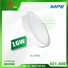 ĐÈN LED ỐP TRẦN ĐA NĂNG 3 CHẾ ĐỘ 16W MPE