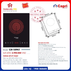 BẾP HỒNG NGOẠI CAPRI MODEL CR-109KT