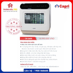 MÁY RỬA CHÉN CAPRI MODEL CR-2605