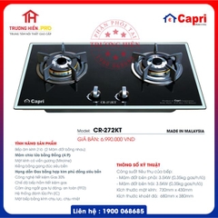 BẾP GAS ÂM CAPRI MODEL CR-272KT