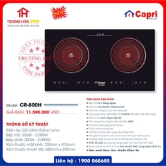 BẾP HỒNG NGOẠI CAPRI MODEL CR-800H