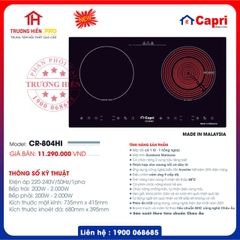 BẾP TỪ VÀ HỒNG NGOẠI CAPRI MODEL CR-804HI