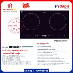 BẾP TỪ CAPRI MODEL CR-808KT