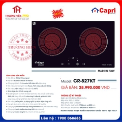 BẾP HỒNG NGOẠI CAPRI MODEL CR-827KT