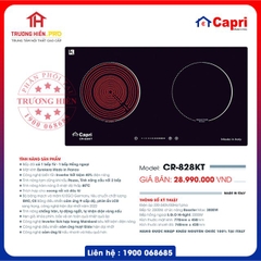 BẾP TỪ VÀ HỒNG NGOẠI CAPRI MODEL CR-828KT