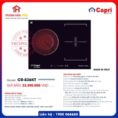 BẾP TỪ VÀ HỒNG NGOẠI CAPRI MODEL CR-836KT