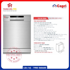 MÁY RỬA CHÉN CAPRI MODEL CR/GR 9508