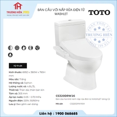 Bàn Cầu TOTO  CS320DRW16