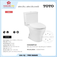 Bàn Cầu TOTO CS326DT10