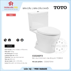 Bàn Cầu TOTO CS326DT3