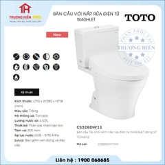 Bàn Cầu TOTO  CS326DW11