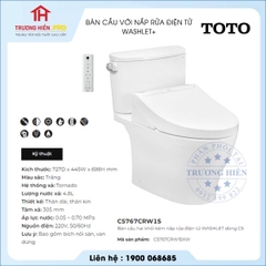 Bàn Cầu TOTO CS767CRW15