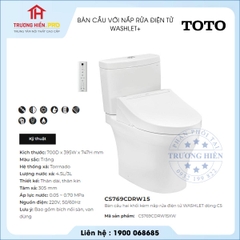 Bàn Cầu TOTO CS769CDRW15