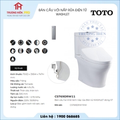 Bàn Cầu TOTO CS769DRW11