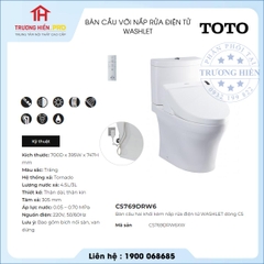 Bàn Cầu TOTO CS769DRW6