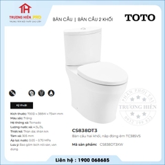 Bàn Cầu TOTO CS838DT3