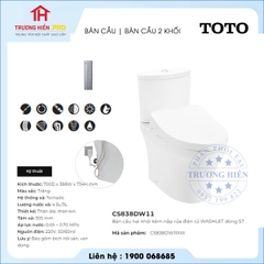 Bàn Cầu TOTO CS838DW11
