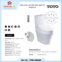 Bàn Cầu TOTO CS945PDW11