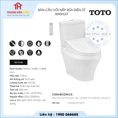 Bàn Cầu TOTO CS948CDW15