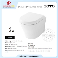 Bàn Cầu TOTO CW162 TC384CVK WH035D