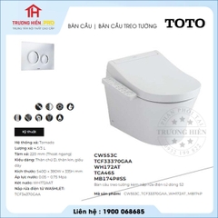 Bàn Cầu TOTO CW553C TCF33370GAA WH172AT TCA465 MB174PSS