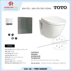 Bàn Cầu TOTO CW762A WH004 DCE602UE TC384CVK