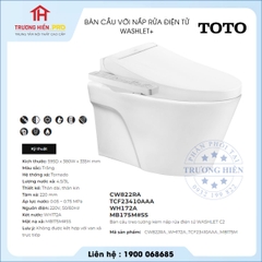 Bàn Cầu TOTO CW822RA TCF23410AAA WH172A MB175MSS