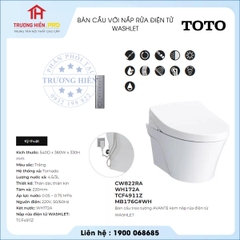 Bàn Cầu TOTO CW822RA WH172A TCF4911Z MB176GWH