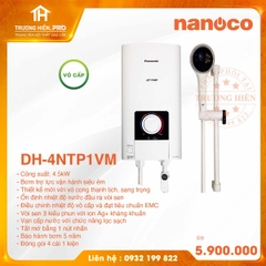 MÁY NƯỚC NÓNG  CÓ TRỢ LỰC PANASONIC DH-4NTP1VM (Dòng cao cấp)