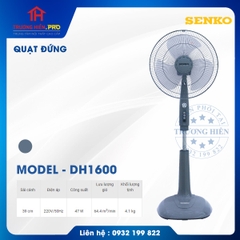 QUẠT ĐỨNG CÓ HẸN GIỜ SENKO MODEL DH1600