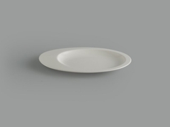 Dĩa Minh Long oval 1 ngăn 26 cm Gourmet trắng ngà