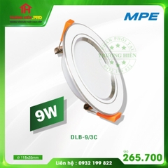 ĐÈN LED DOWNLIGHT 3 MÀU DLB 9W MPE