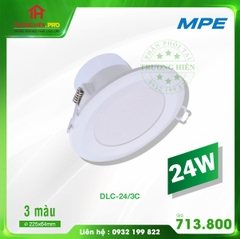 ĐÈN LED DOWNLIGHT 3 MÀU DLC 24W MPE