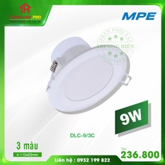 ĐÈN LED DOWNLIGHT 3 MÀU DLC 9W MPE