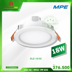 ĐÈN LED DOWNLIGHT 3 MÀU DLE 18W MPE