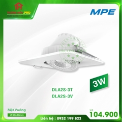 ĐÈN DOWNLIGHT ĐIỀU CHỈNH GÓC CHIẾU MẶT VUÔNG 3W MPE