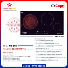 BẾP TỪ VÀ HỒNG NGOẠI CAPRI MODEL GS-39IT