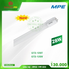 BÓNG ĐÈN LED TUBE THỦY TINH T3 1M2 MPE