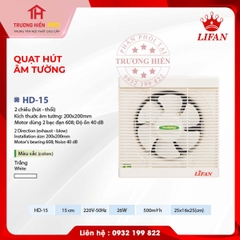 QUẠT HÚT ÂM TƯỜNG LIFAN HD-15