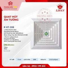 QUẠT HÚT ÂM TƯỜNG LIFAN HT-30B