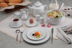 Bộ đồ ăn Minh Long Jasmine Chỉ xanh lá 22 sản phẩm