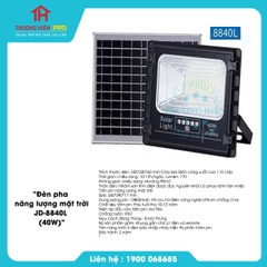 Đèn pha năng lượng mặt trời JD-8840L (40W)